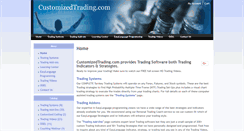 Desktop Screenshot of customizedtrading.com