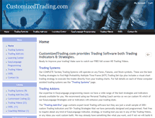 Tablet Screenshot of customizedtrading.com
